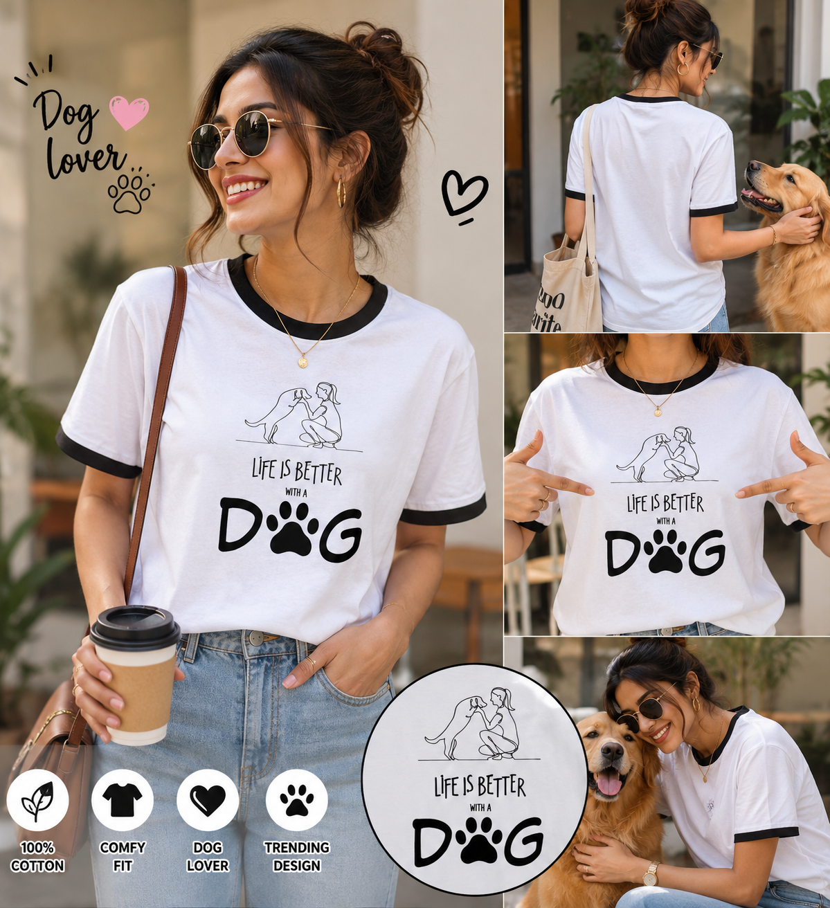 SKOOZ WEAR Unisex Ringer T-Shirt | 100% Cotton | Bio-Wash | Streetwear Fit