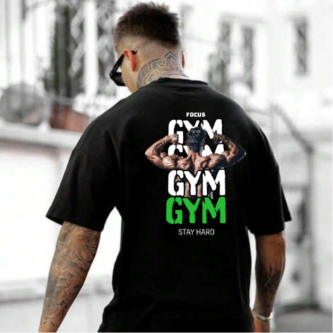 Skooz wear Oversized Standard T-Shirt | GYM